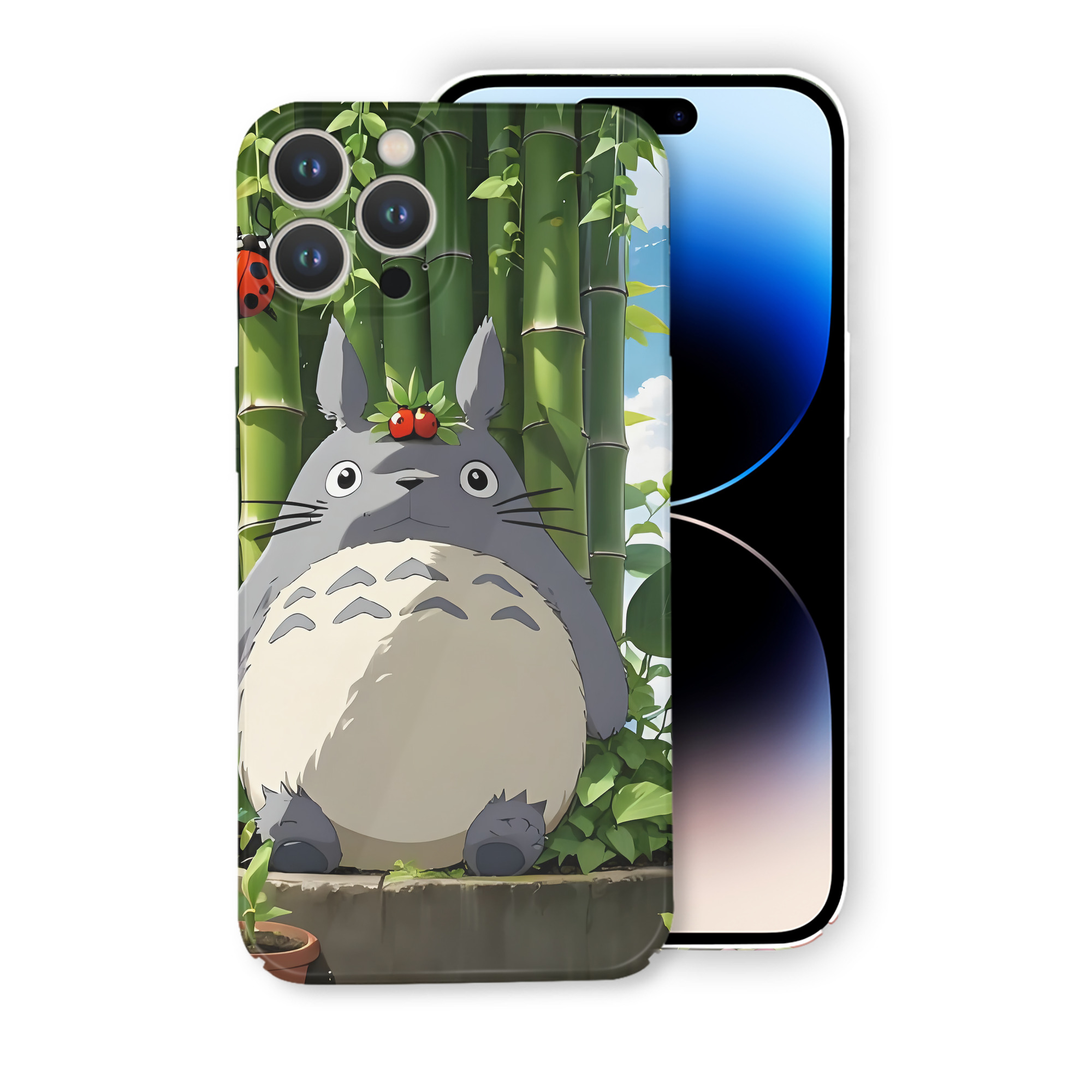 （画像用） となりのトトロ 草壁メイ 草壁サツキ My Neighbor Totoro Satsuki Kusakabe Mei Kusakabe 【iPhone 14シリーズ対応】ハードケース
